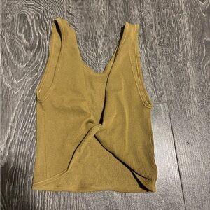 Urban outfitters green twist tank top size xs